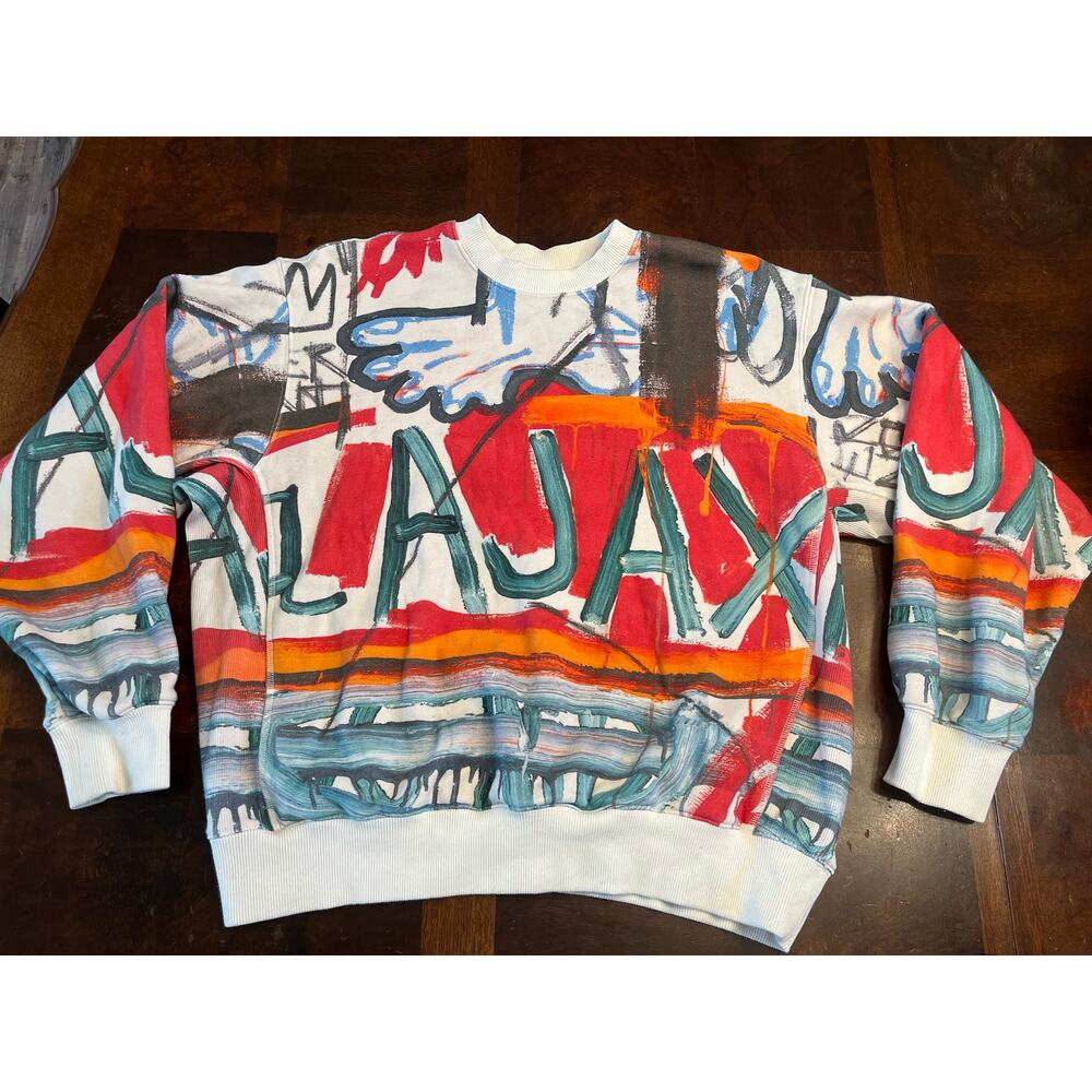 H&M x Basquiat Who Decides War “Untitled (Ajax)” Crewneck Sweatshirt Medium